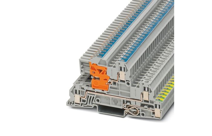 Złącze instalacyjne do przewodów ochronnych, zielono-żółte UTI 2,5-PE/L/NT | 3076028 Phoenix Contact