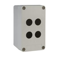 Pusta kaseta sterująca 4 otwory 2 kolumny Fi 30.5 szara 85x146mm plastikowa Harmony XAP | XAPA1104 Schneider Electric