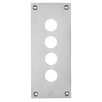 Płyta czołowa z nawiertami 4 poziome otwory metalowa Harmony XAP | XAPE304 Schneider Electric