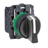 Przełącznik 3 pozycyjny czarny plastikowy , Harmony XB5 | XB5AD33 Schneider Electric