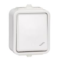 Łącznik hermetyczny natynkowy schodowy 10A IP44 biały, Cedar | WNT600C01 Schneider Electric