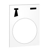 Tabliczka opisowa biała prostokątna 30x40mm start-klakson | ZB2BY4935 Schneider Electric
