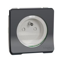 Mechanizm gniazda 2P+PE zaciski śrubowe, antracyt, Mureva | MUR38030 Schneider Electric