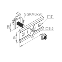 Uchwyt śrubowy USSW | 900500 Baks