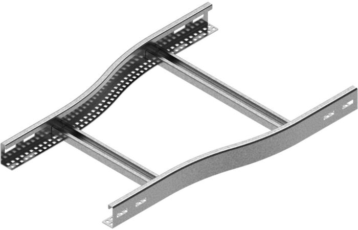 Redukcja drabinki symetryczna RDSC200/100H50 N, gr. blachy 2,0mm | 458020 Baks