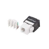 Moduł keystone gniazdo beznarzędziowy RJ45->LSA kat.6 UTP 180° LANBERG | KSU6-2000 Lanberg