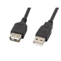 Przedłużacz USB-A M/F 2.0 3m czarny LANBERG | CA-USBE-10CC-0030-BK Lanberg