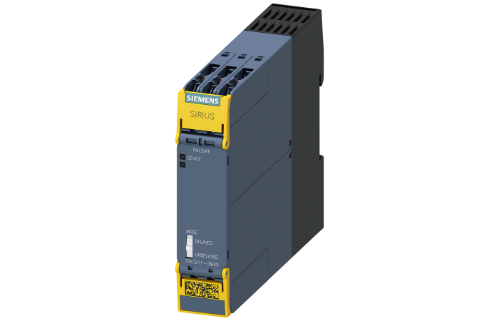 Moduł wyjść przekaźnika bezpieczeństwa SIRIUS, wyjścia przekaźnikowe 4RO: 4 styki NO + wyjście sygn. | 3SK1211-1BB40 Siemens
