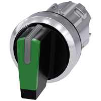 Przełącznik z możliwością podświetlenia SIRIUS ACT 22mm, okrągły, metal, czarny/zielony | 3SU1052-2BM40-0AA0 Siemens