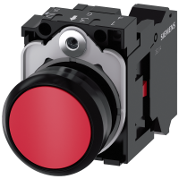 Pushbutton, red | 3SU1100-0AB20-3CA0 Siemens
