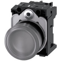 Lampka sygnalizacyjna gładka przezroczysta LED 230VAC, zaciski śrubowy, SIRIUS ACT Fi22, tw. sztuczn | 3SU1106-6AA70-1AA0 Siemens