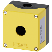 Obudowa sterownicza do FI 22mm, 1 otwór, plastikowa, żółta, bez wyposażenia, SIRIUS ACT | 3SU1801-0AA00-0AA2 Siemens