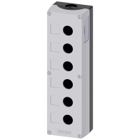 Obudowa sterownicza do FI 22mm, 6 otworów plastikowa szara, bez wyposażenia, SIRIUS ACT | 3SU1806-0AA00-0AB1 Siemens