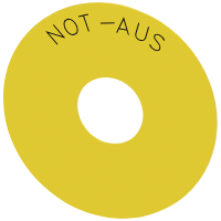 EMERGENCY STOP backing plate, yellow | 3SU1900-0BC31-0AS0 Siemens