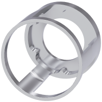 Kołnierz ochronny do przycisku grzybkowego 40mm, 360 stopni, metal, na 5 kłódek | 3SU1950-0DL80-0AA0 Siemens