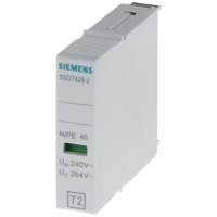 Wtyczka T2, N-PE, UC 264 V AC, In 40 kA, tylko do 5SD7424-2 (3) | 5SD7428-2 Siemens