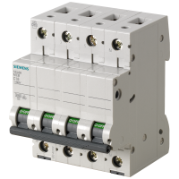 Wyłącznik nadmiarowo-prądowy 400 V 6 kA, 3+N-bieg., B, 6 A | 5SL6606-6 Siemens