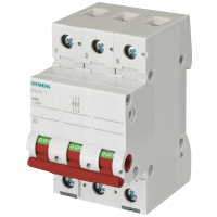 Rozłącznik 100A 3NO 400VAC D=70mm czerwona dźwignia | 5TL1391-1 Siemens