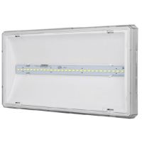 Oprawa awaryjna EXIT L LED 6W 1h SE jednozadaniowa AT autotest IP65 biały | ETL/6W/B/1/SE/AT/WH Awex