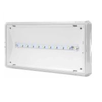 Oprawa awaryjna EXIT M LED 1W 3h dwuzadaniowa AT autotest biała | ETE/1W/C/3/SA/AT/WH Awex