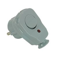 Wtyczka z włącznikiem i kontrolką IP40 AWA-ŁKB, szary | 51.27 Elektro-Plast Opatówek