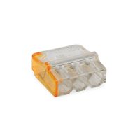 Złączka PC 253M (3 przewody), transparentna/pomarańczowa | 39.23 Elektro-Plast Opatówek