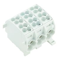 Złączka szynowa przelotowa WPD 301 2X25/2X16 3XGY | 1561130000 Weidmuller