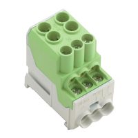 Blok rozdzielczy WPD 100 2X25/6X10 GN zielony | 1561930000 Weidmuller