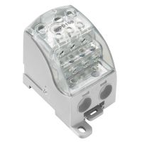 Blok rozdzielczy, złącze śrubowe, jasnoszary WPD 109 1X185/2X35+3X25+4X16 GY | 1562090000 Weidmuller