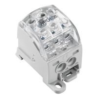 Blok rozdzielczy, złącze śrubowe, jasnoszary WPD 106 1X70/2X25+3X16 GY | 1562210000 Weidmuller