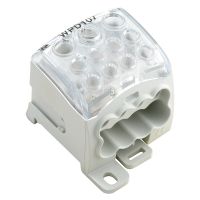 Blok rozdzielczy, złącze śrubowe, jasnoszary WPD 107 1X95/2X35+8X25 GY | 1562220000 Weidmuller