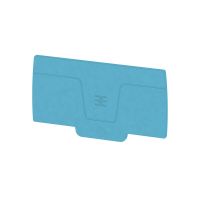 Ścianka końcowa i przegroda do złączek AEP 2C 10/16 BL, niebieska | 2490390000 Weidmuller