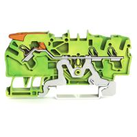 Złączka 3-przewodowa PE z dźwignią i Push-in CAGE CLAMP 2,5mm2, żółto-zielony | 2102-1307 Wago