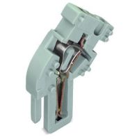 Moduł Końcowy 1-Przewodowy konstrukcja kątowa z możliwością kodowania, szara | 769-515 Wago