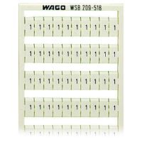 Ramka z oznacznikami WSB nadruk poziomo 1/2 (po 50x), do złączek o szer. 5-17,5mm (arkusz) | 209-518 Wago