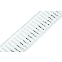 Tabliczka wsuwana, do drukarki Smart Printer do zastosowania w tulejkach, biała | 211-821 Wago