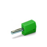 Wtyk bananowy, do gniazda o śr. 4mm, zielony | 215-411 Wago