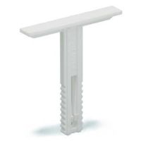 Podstawka oznacznika grupowego z regulacją wysokości, szer. 6mm, biała | 249-120 Wago