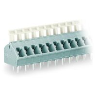 Złączka do płytek drukowanych przycisk 2,5mm2 RM 5/5,08mm24-bieg., szara | 256-404 Wago