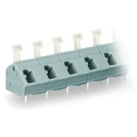 Złączka do płytek drukowanych przycisk 2,5mm2 RM 10/10,16mm22-bieg., szara | 256-602 Wago