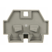 ścianka końcowa z uchwytem montażowym, jasnoszary | 262-363 Wago