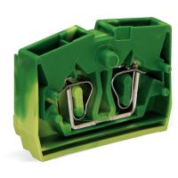 Złączka wewnętrzna 2-przewodowa stosowane w listwach zaciskowych, żółto-zielony | 264-327 Wago