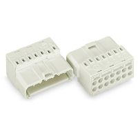 Wtyk N PE 1 2 3 + - 7-biegunowy, biały | 267-510 Wago