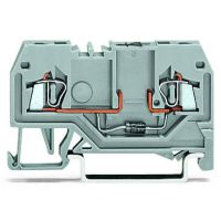 Złączka 2-przewodowa 1,5mm2 diodowa, z diodą 1N4007, szara | 279-915/281-410 Wago