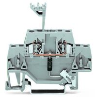 Złączka do zabudowy elementów 2-piętrowa, szara | 280-502/281-602 Wago