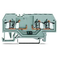 Złączka 3-przewodowa, diodowa, 2,5mm2 z diodą 1N4007, szara | 280-673/281-410 Wago
