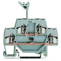 Złączka 2-piętrowa diodowa z diodą 1N4007, szara | 280-940/281-410 Wago