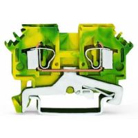 Złączka 2-przewodowa PE 4mm2, żółto-zielony | 281-607/999-950 Wago