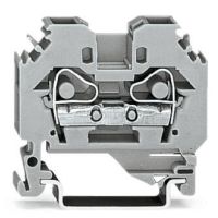 Złączka 2-przewodowa 6mm2 przelotowa, szara | 282-101 Wago