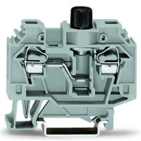 Złączka 2-przewodowa bezpiecznikowa, bez sygnalizacji przepalenia, szara | 282-122 Wago